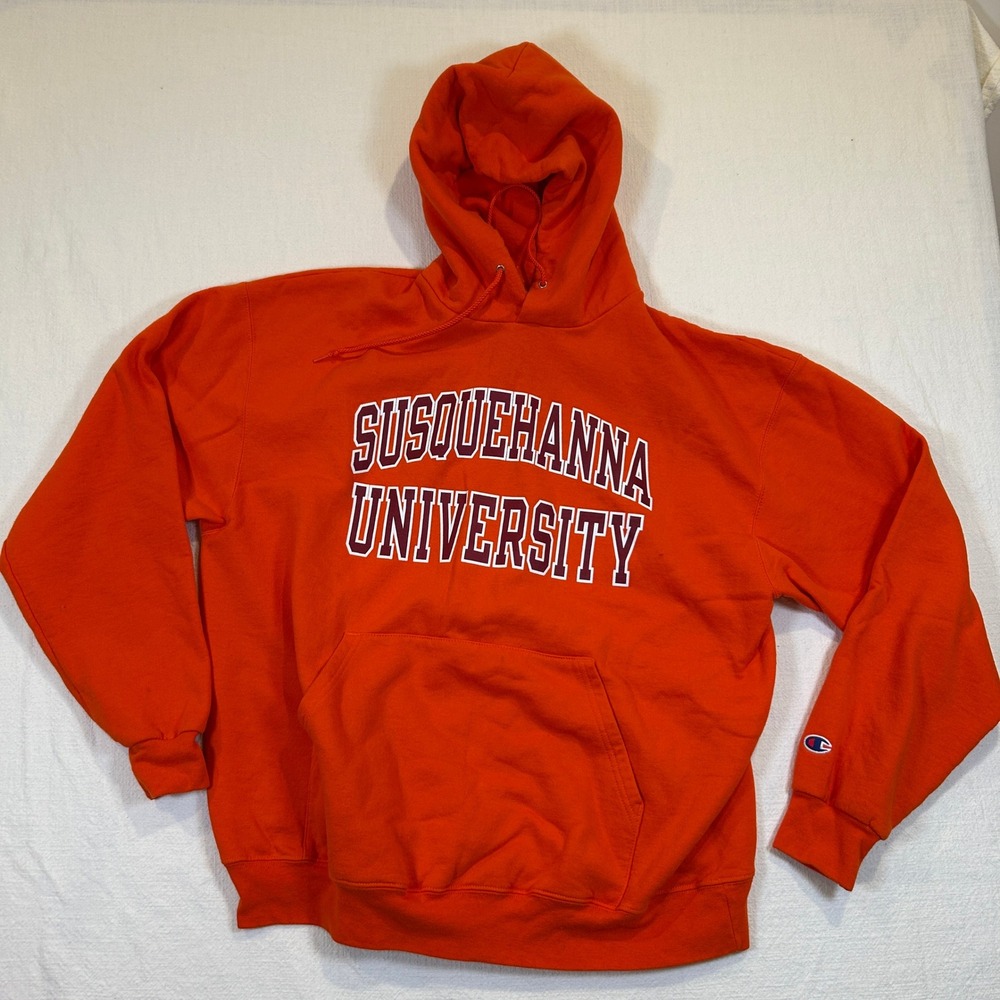 Susquehanna University Hoodie Orange XL Champion CS2071-465 Pullover Sweatshirt
